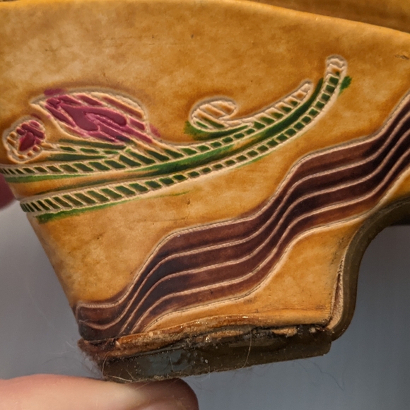 🔥TRENDING Elite by Corkys Poppy Handcrafted Leather Wedge Women's Size 10* - Picture 7 of 12